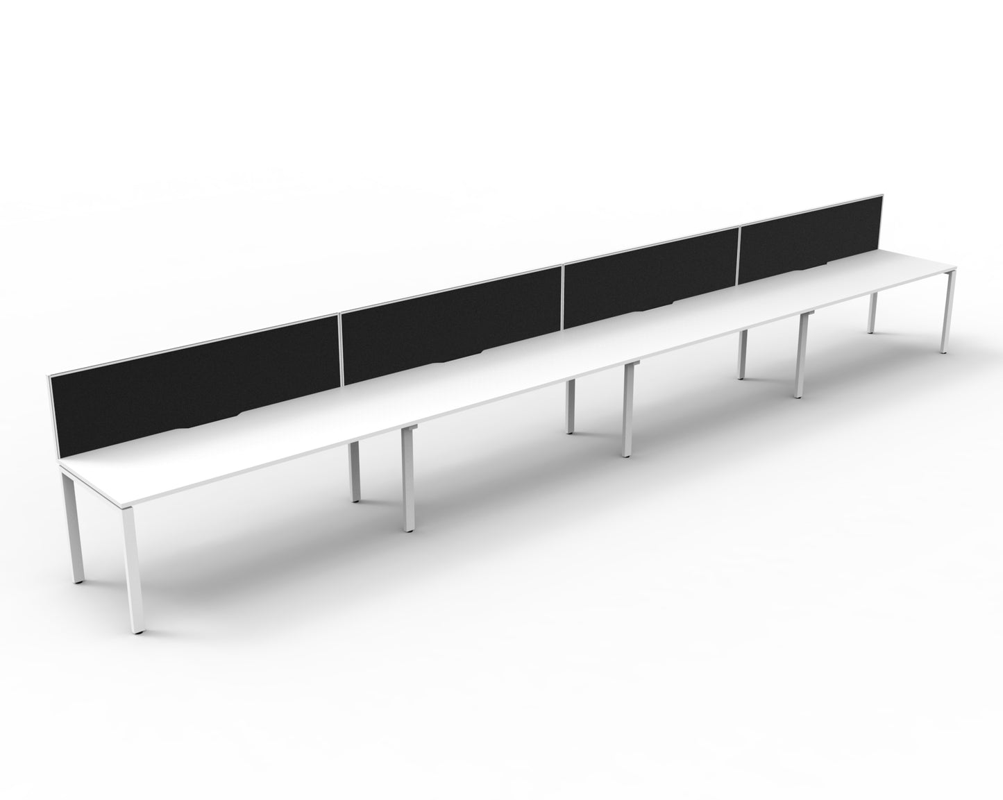 Delux Infinity Single Sided Profile Leg Workstation - POD Of 4