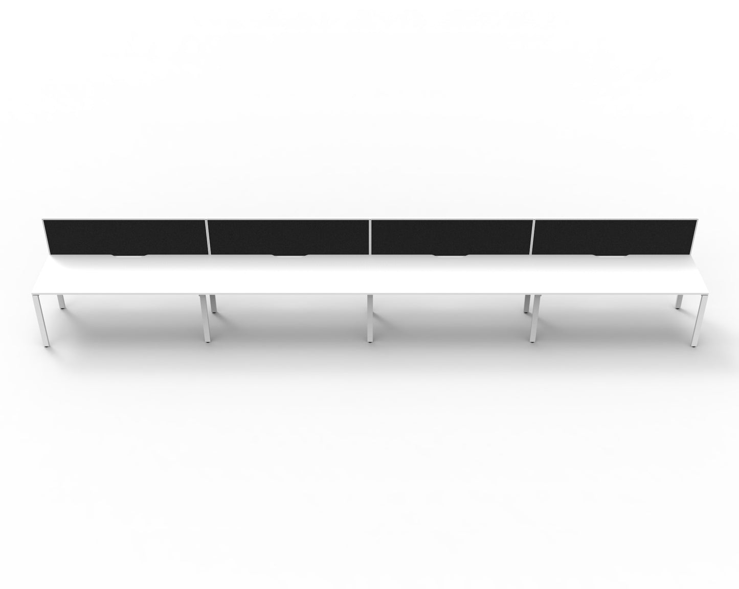 Delux Infinity Single Sided Profile Leg Workstation - POD Of 4