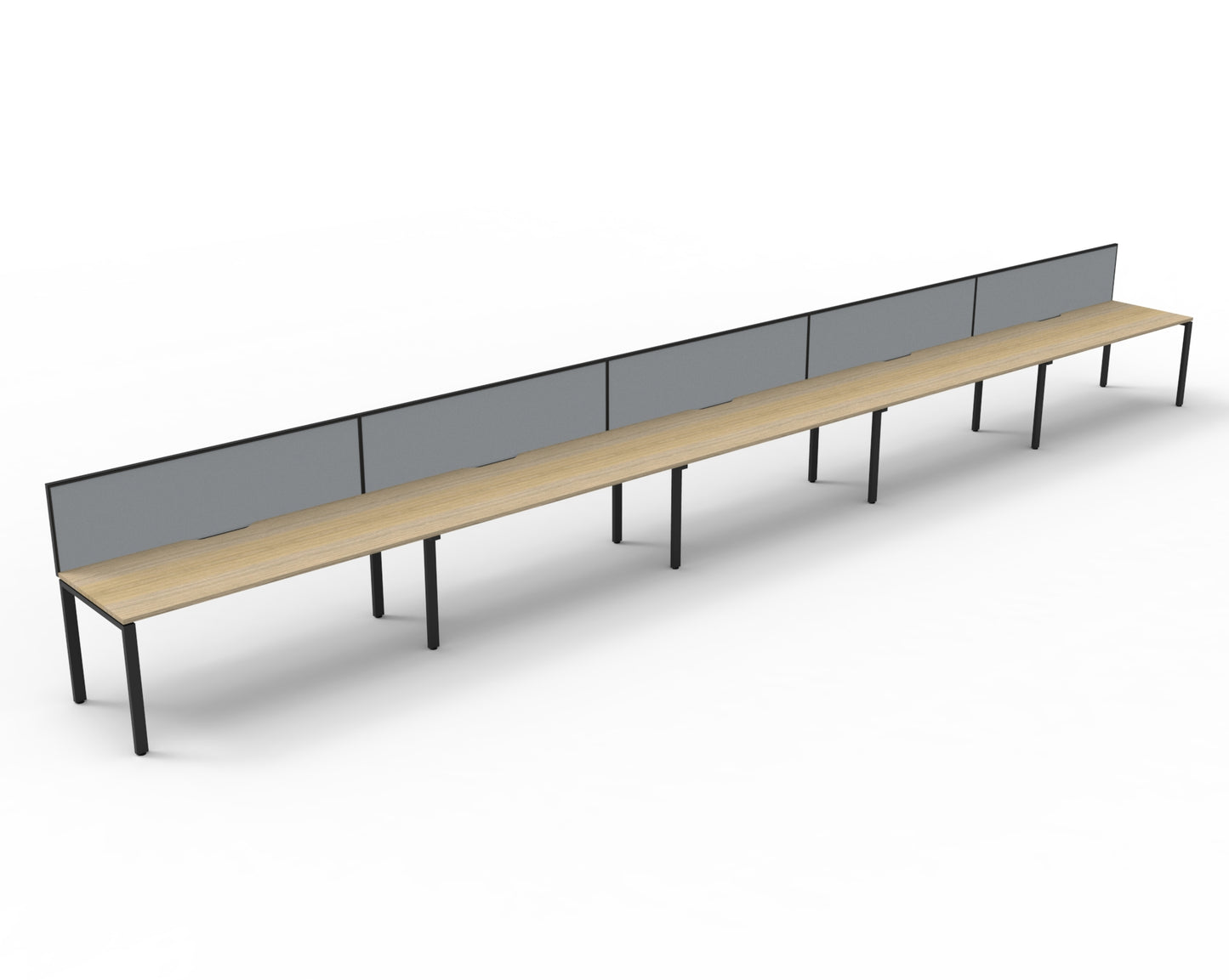 Delux Infinity Single Sided Profile Leg Workstation - POD Of 5