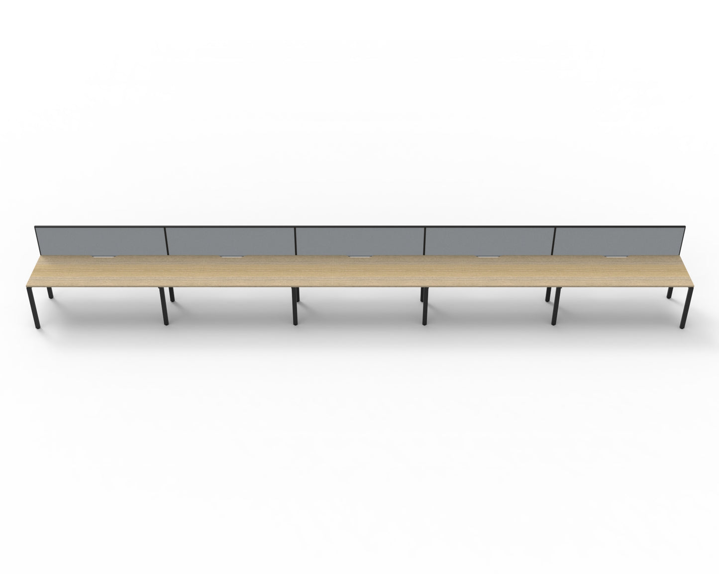 Delux Infinity Single Sided Profile Leg Workstation - POD Of 5