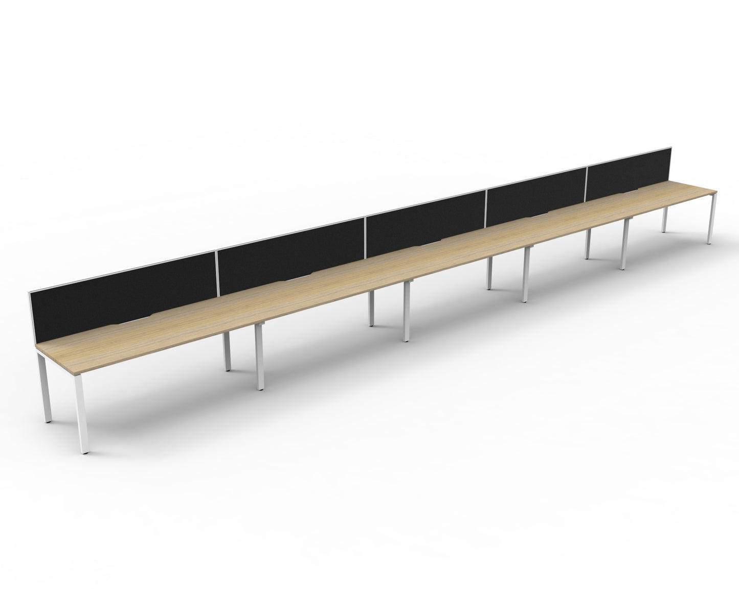 Delux Infinity Single Sided Profile Leg Workstation - POD Of 5