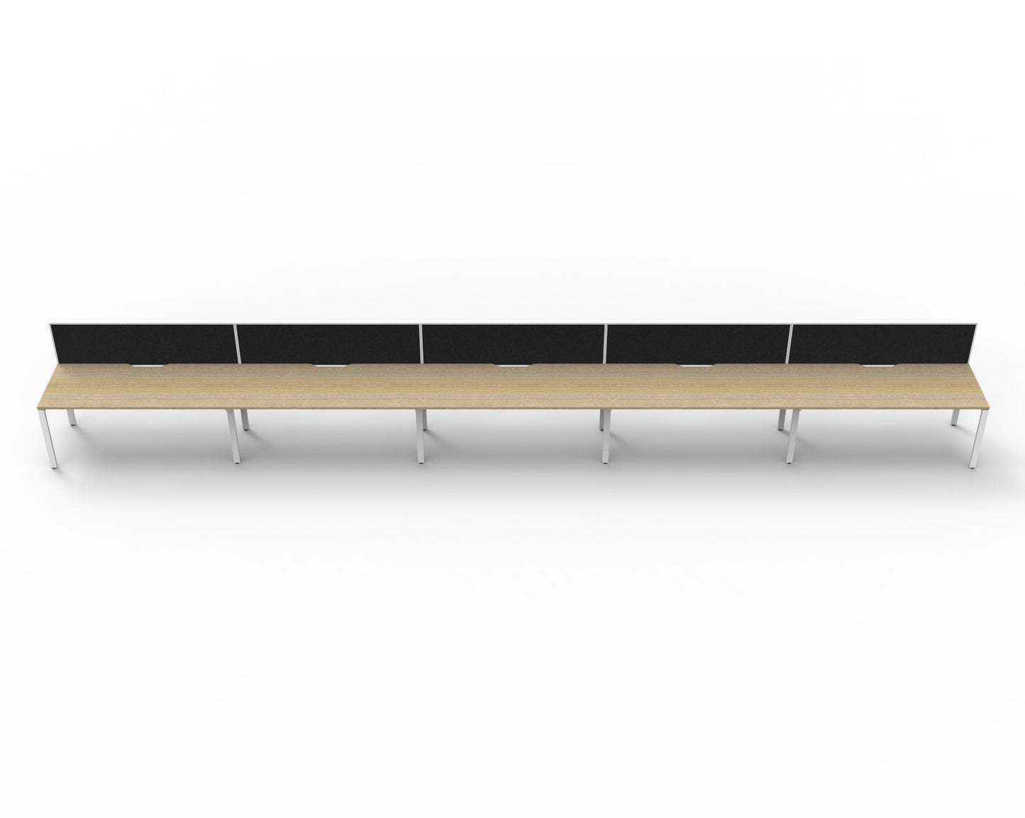 Delux Infinity Single Sided Profile Leg Workstation - POD Of 5