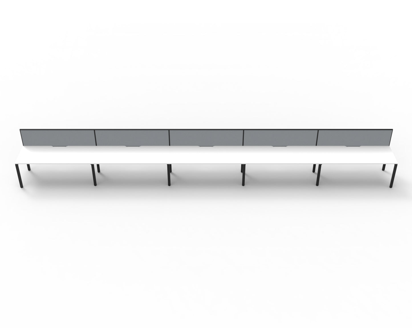 Delux Infinity Single Sided Profile Leg Workstation - POD Of 5