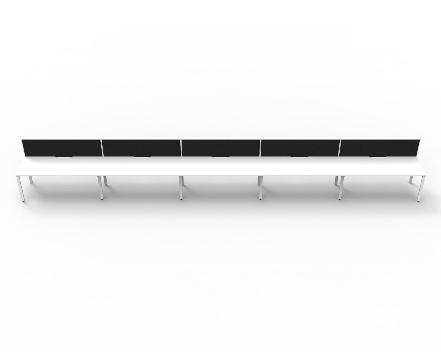 Delux Infinity Single Sided Profile Leg Workstation - POD Of 5