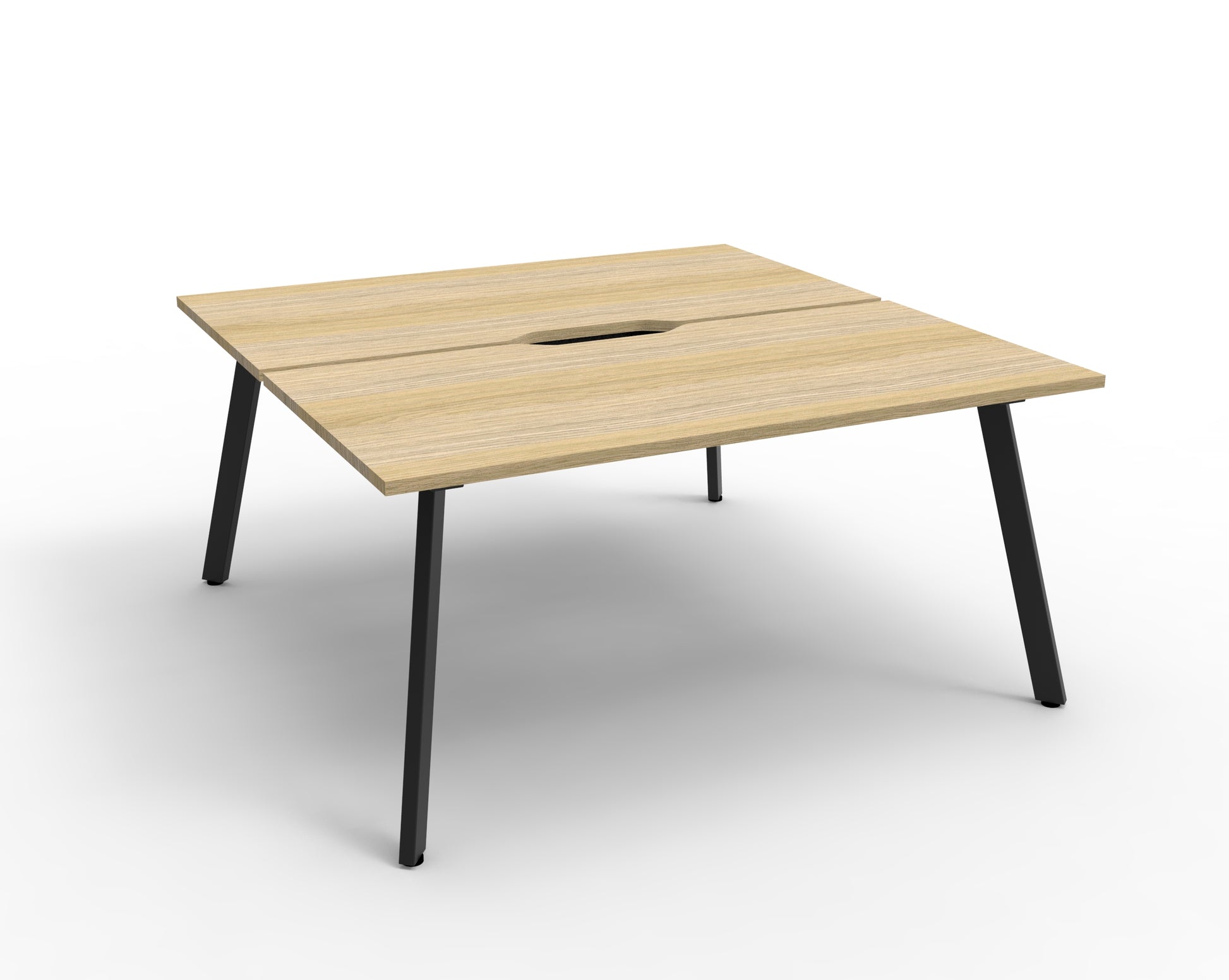Eternity 2 Person Double Sided Workstation (Oak)