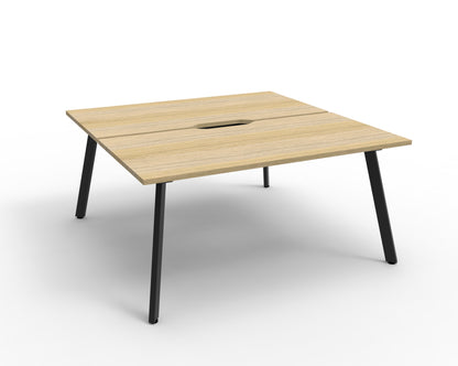 Eternity 2 Person Double Sided Workstation (Oak)
