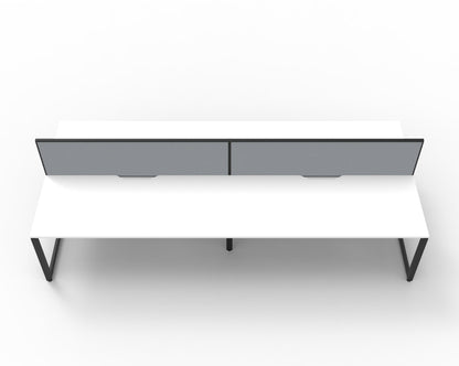 Delux Infinity Back to Back Loop Leg Workstation - POD Of 4