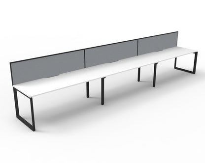 Delux Infinity Single Sided Loop Leg Workstation - POD Of 3