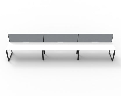 Delux Infinity Single Sided Loop Leg Workstation - POD Of 3