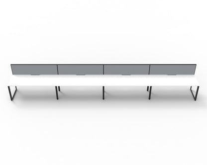 Delux Infinity Single Sided Loop Leg Workstation - POD Of 4