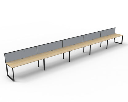 Delux Infinity Single Sided Loop Leg Workstation - POD Of 5