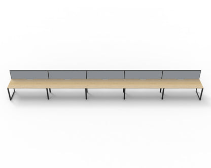 Delux Infinity Single Sided Loop Leg Workstation - POD Of 5
