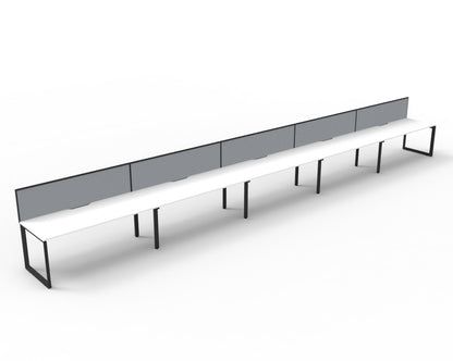 Delux Infinity Single Sided Loop Leg Workstation - POD Of 5