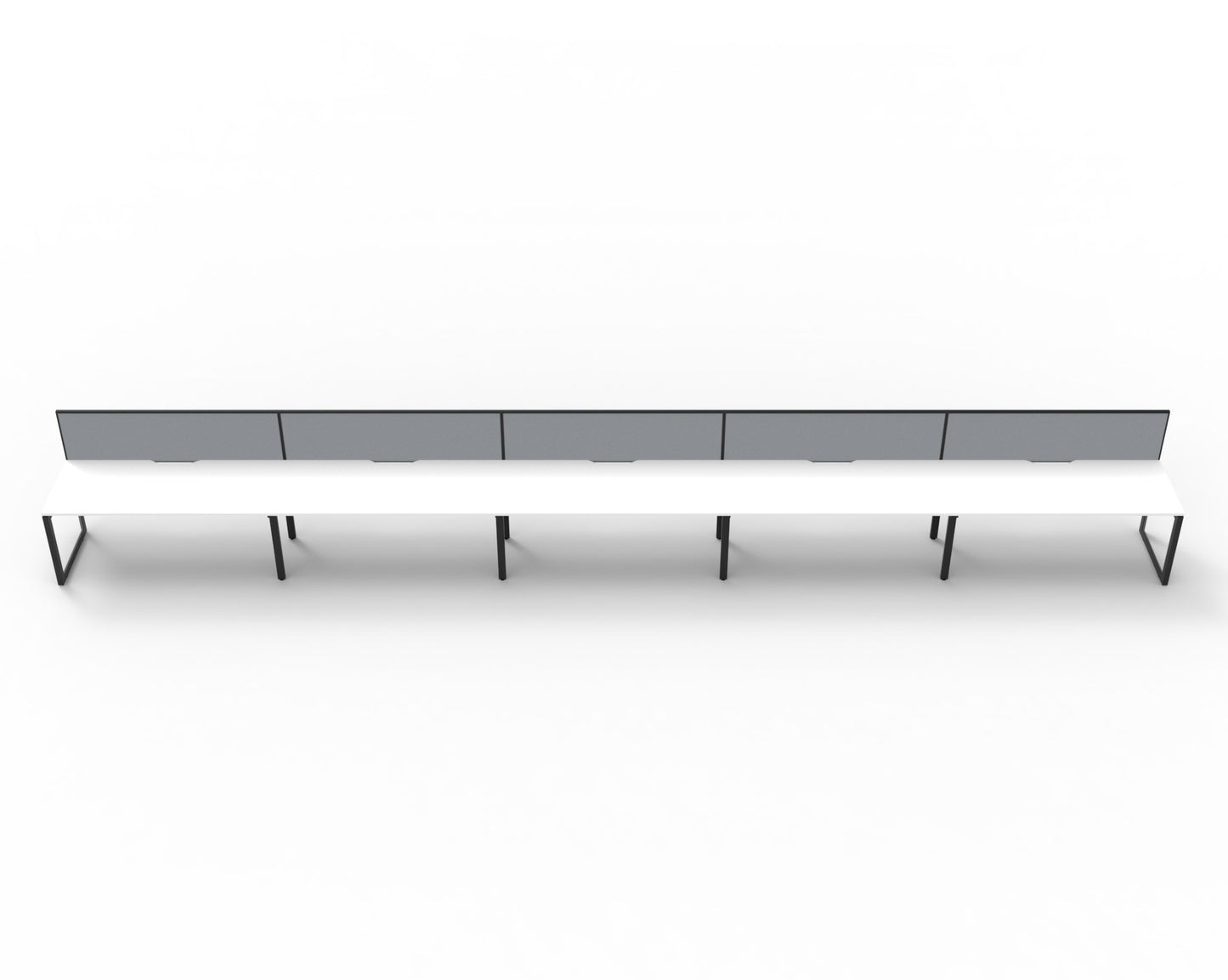 Delux Infinity Single Sided Loop Leg Workstation - POD Of 5