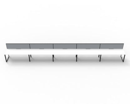 Delux Infinity Single Sided Loop Leg Workstation - POD Of 5