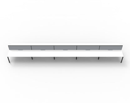 Delux Infinity Back to Back Profile Leg Workstation - POD Of 10