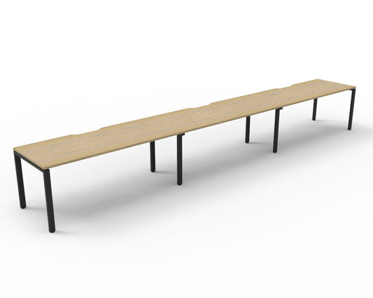 Delux Infinity Single Sided Profile Leg Workstation - POD Of 3