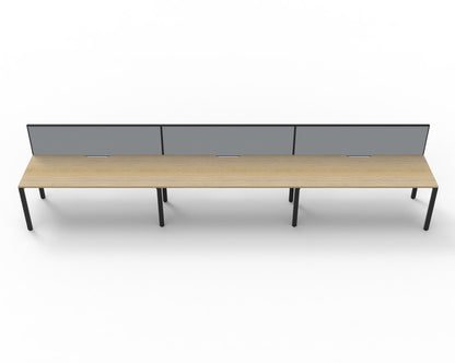 Delux Infinity Single Sided Profile Leg Workstation - POD Of 3
