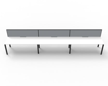 Delux Infinity Single Sided Profile Leg Workstation - POD Of 3