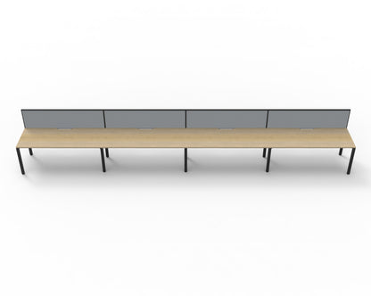Delux Infinity Single Sided Profile Leg Workstation - POD Of 4