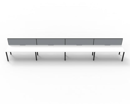 Delux Infinity Single Sided Profile Leg Workstation - POD Of 4