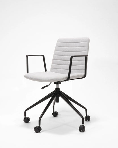 Pixel Swivel 5 Star Base Chair (Light Grey)
