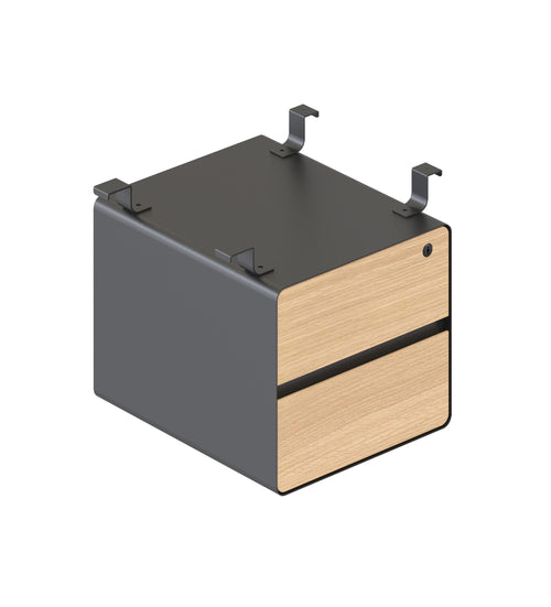 Delux Infinity 2 Drawer Hanging Pedestal